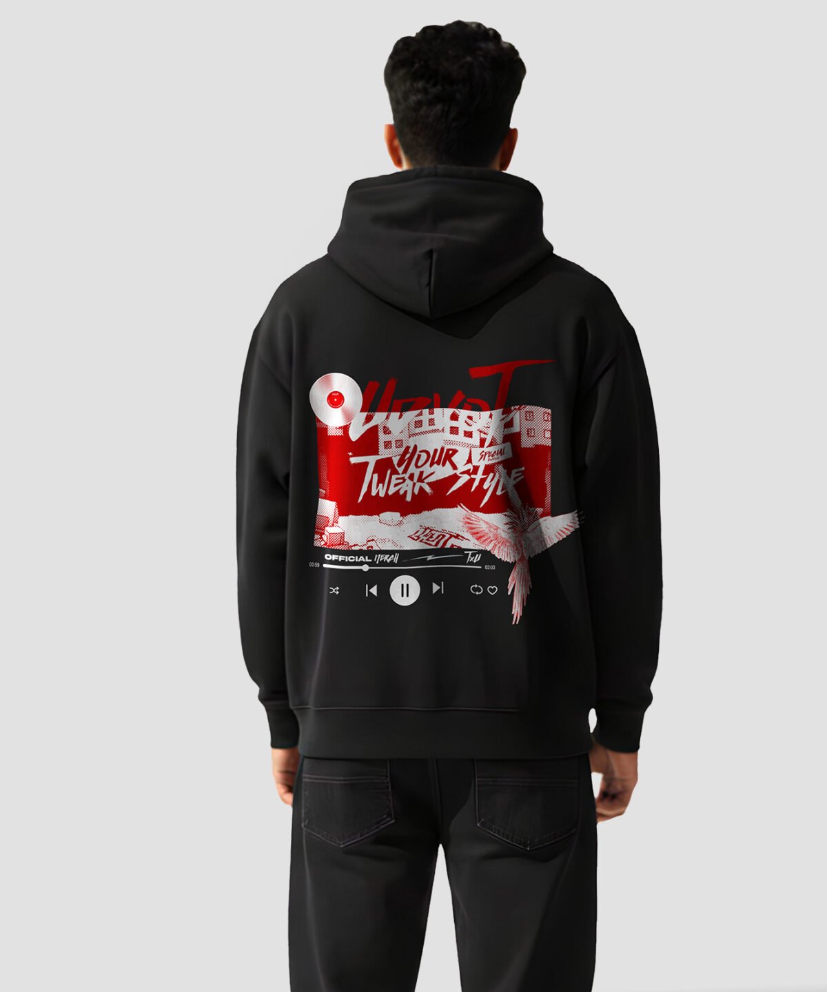 UDVOT X TWEAK Rhythm Oversized Hoodie - Image 2